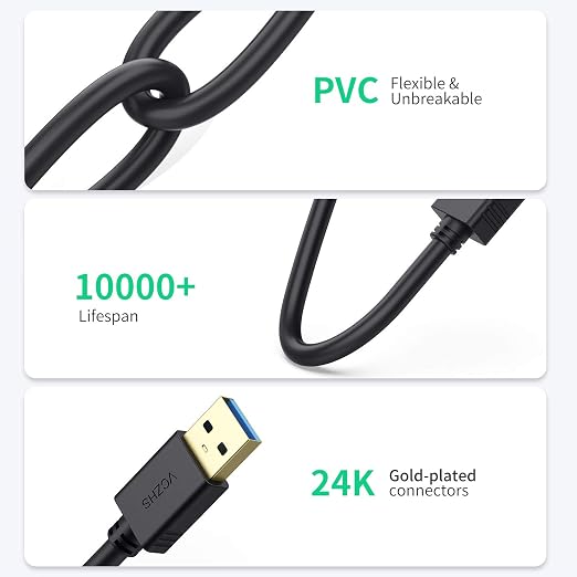 VCZHS Tech 25 ft USB Extension Cable - Image 5