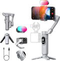 3-axis Gimbal Stabilizer for Smartphone w/ 1/4 Thread Foldable Phone Stabilizer by AOCHUAN