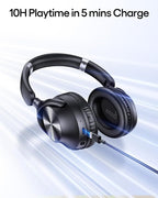 TAGRY Hybrid Active Noise Cancelling Headphones 100H Playtime Wireless Over Ear - Image 5