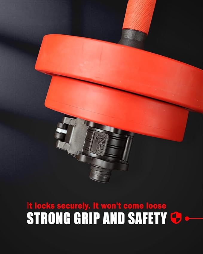 Adjustable Barbell Clips, Fits 0.98-1.1" Olympic & Standard Bars, Secure - Image 4