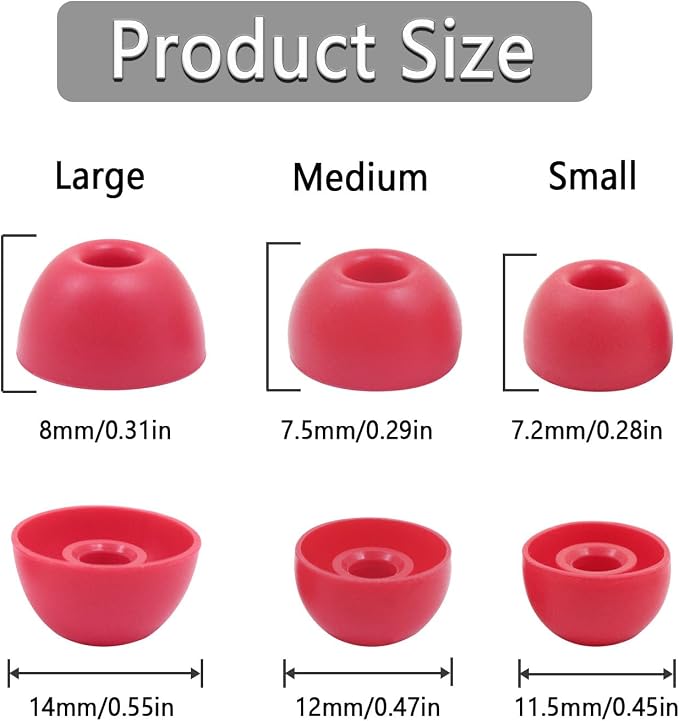 Replacement Silicone Ear Tips for Beats Fit Pro/Studio Buds/Studio Buds+ - Image 3