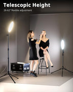 UBeesize 10" LED Light with 62" Tripod Stand, Phone Holder & Remote - Image 5
