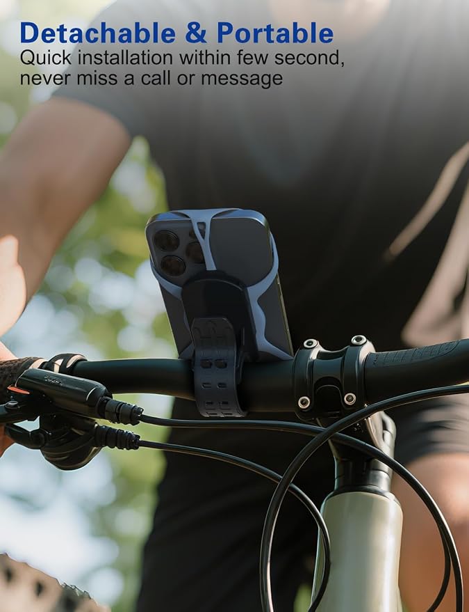 Bike Phone Mount Holder, Detachable Bicycle- 360° Rotatable, Cell Phone Mount - Image 5