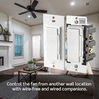 Leviton Decora Smart Fan Speed Controller, Wi-Fi 2nd Gen, Neutral Wire Required - Image 6