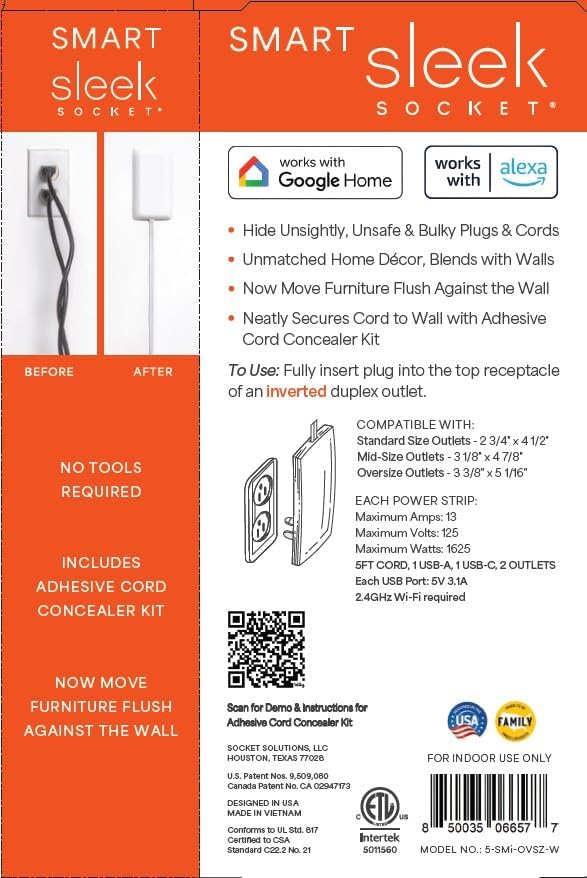Smart Sleek Socket: Universal Outlet Concealer - Image 6