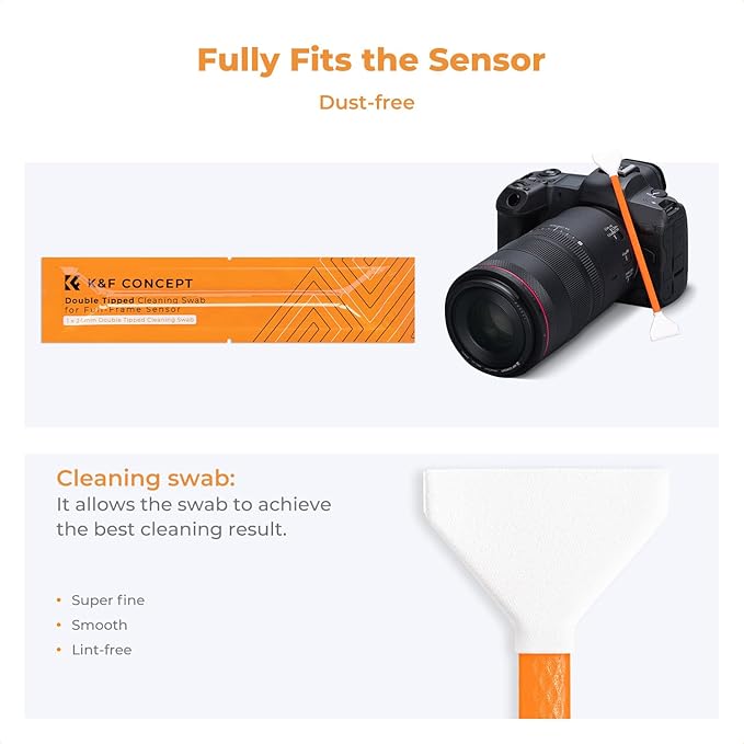 K&F Concept Full Frame Sensor Cleaning Kit, Mirrorless Camera Cleaner Kit - - Image 4