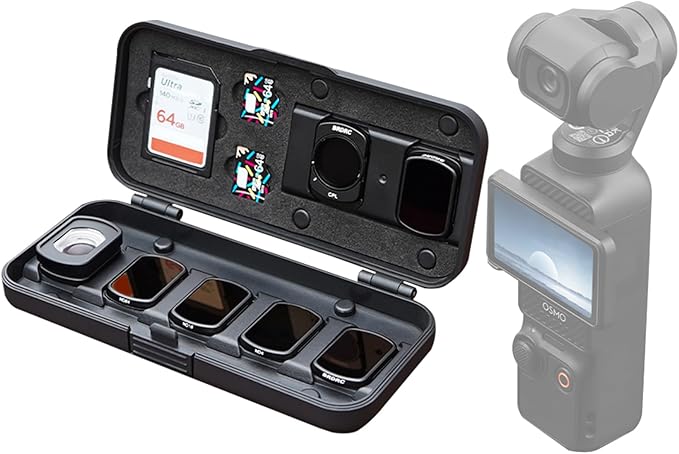 Filter Case for DJI Pocket 3, Magnetic Lens Filter Storage Case for DJI Osmo by Sinyutia