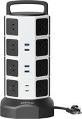 Power Strip Tower Surge Protector by JACKYLED