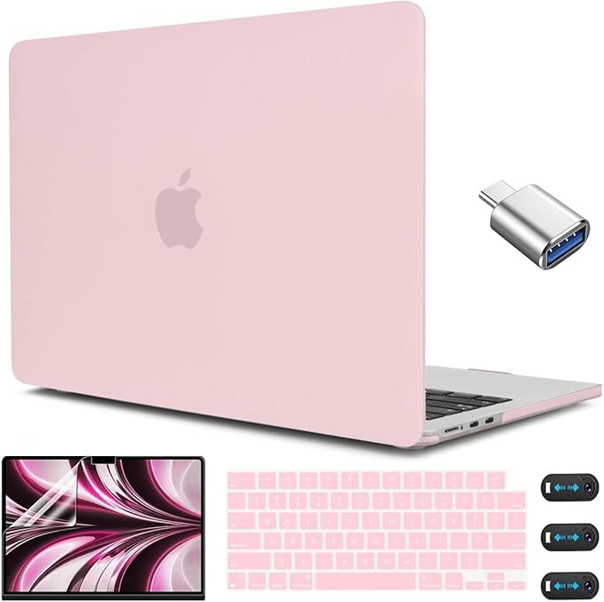 CISSOOK for MacBook Air 13.6 M4 M3 M2 Case 2025 2024 2022 Release, Plastic Hard by CISSOOK