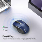 TECKNET Wireless Mouse for Laptop, Silent Mouse Quiet Click, Computer Mice - Image 5