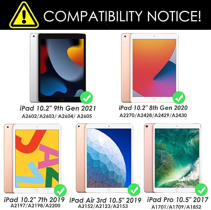 Trackpad iPad Keyboard Case for Apple iPad 10.2" 2021 9th&8th&7th Gen, Air 3 - Image 2