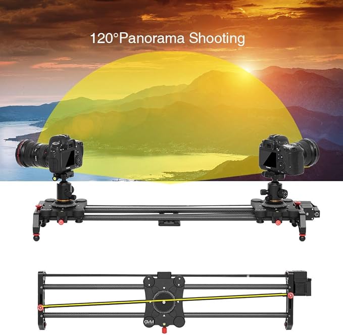 GVM Motorized Camera Slider, Tracking Shooting and 120 Degree Panoramic Shooting - Image 5