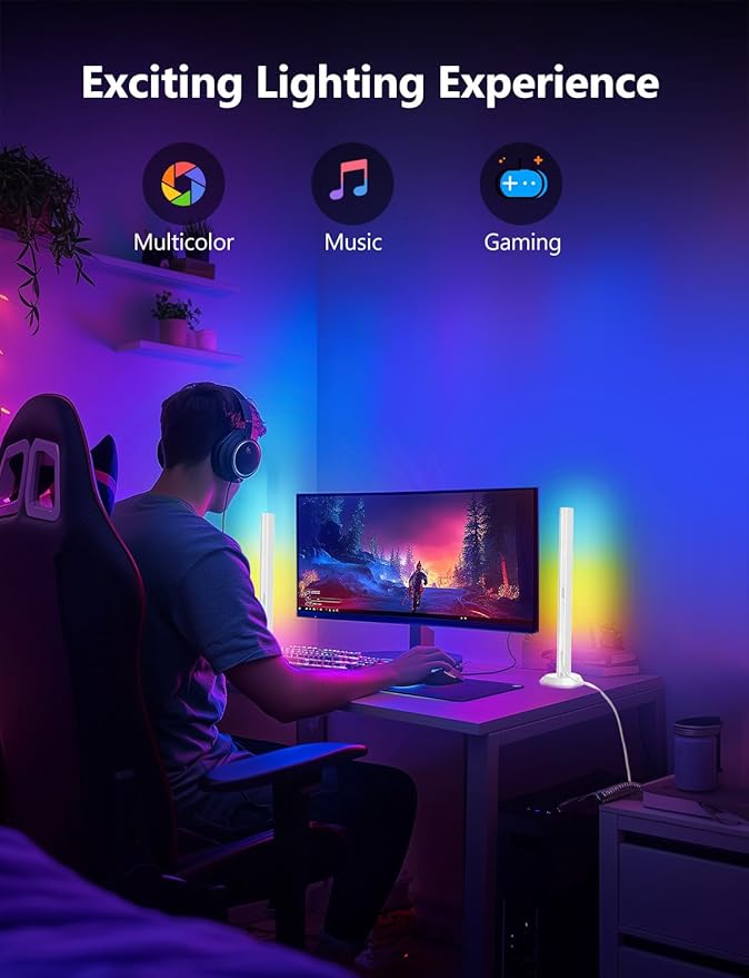 DAYBETTER Smart LED Light Bars, RGB+ICW Gaming Light Bars - Image 2