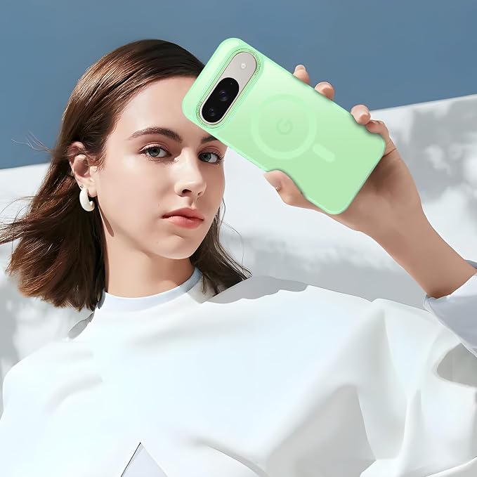Magnetic for Google Pixel 9/Pixel 9 Pro Case, Shockproof Slim Translucent Matte - Image 7