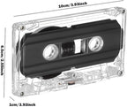 2 Pack Blank Cassette Tapes 60 Minutes Clear Audio Recording Tape - Image 4