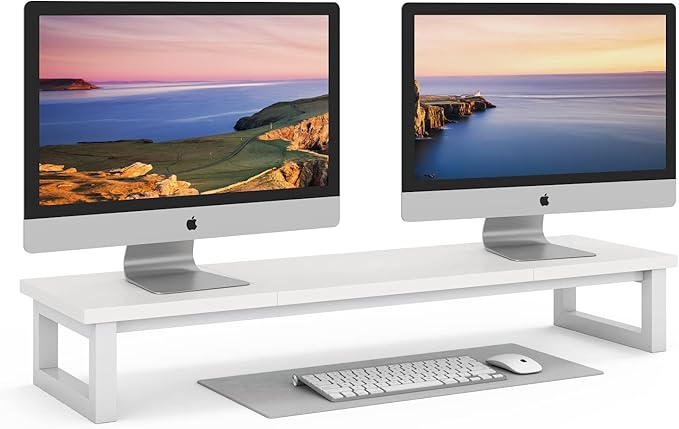 Dual Monitor Stand Riser, 39Inch Large Monitor Stands by YAOHUOO