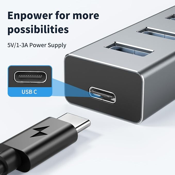 atolla Aluminum 7-Port USB 3.0 Hub - Image 5