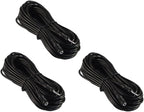 Three Pack of YCS Basics 25 Foot 3.5mm Stereo Headphone/AUX Extension Cable by YCS+basics