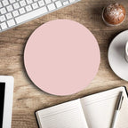 Mouse Pad Pink, Premium-Textured Small Round Pink Mousepad 7.9 x 7.9 Inch - Image 5