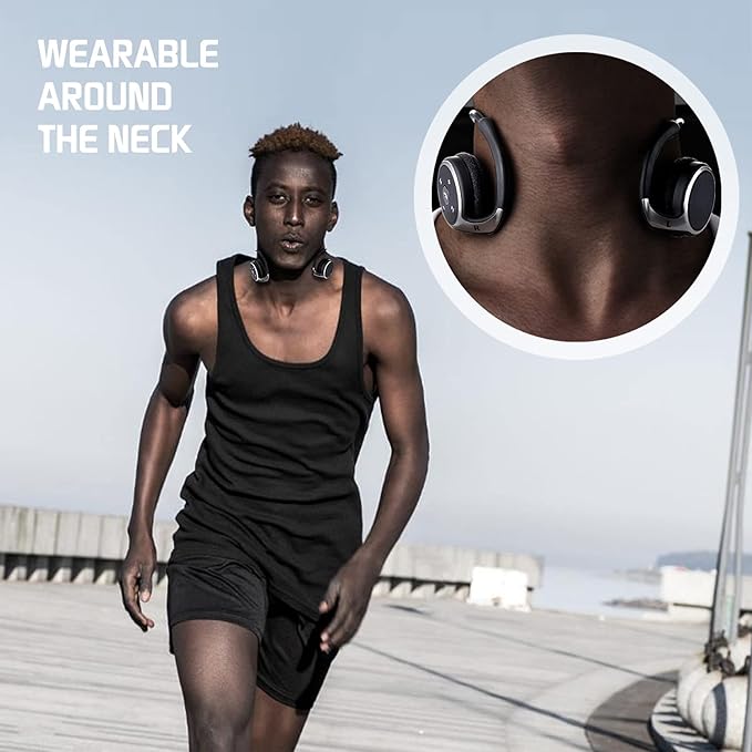 Small Bluetooth Headphones Wrap Around Head - Image 6