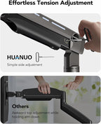 HUANUO Heavy Duty Monitor Arm for Ultrawide Screens up to 49", Holds 40 lbs - Image 5