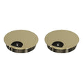 2 Pack Desk Grommet 2 Inch 50mm, Zinc Alloy Computer Desk Wire Hole Cover by Unknown