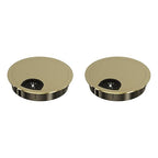 2 Pack Desk Grommet 2-1/8 Inch 53mm, Zinc Alloy Computer Desk Wire Hole Cover by Unknown