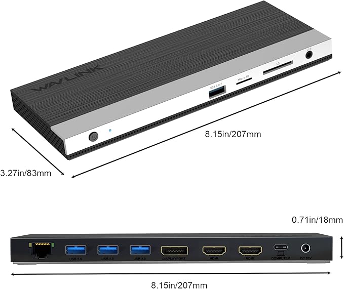 WAVLINK USB C Docking Station 4K Triple Display - Image 8