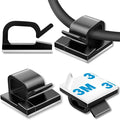 100 Pcs Cable Clips, Adhesive Cable Organizer Cord Holder Wire Clip Wire by suoundey