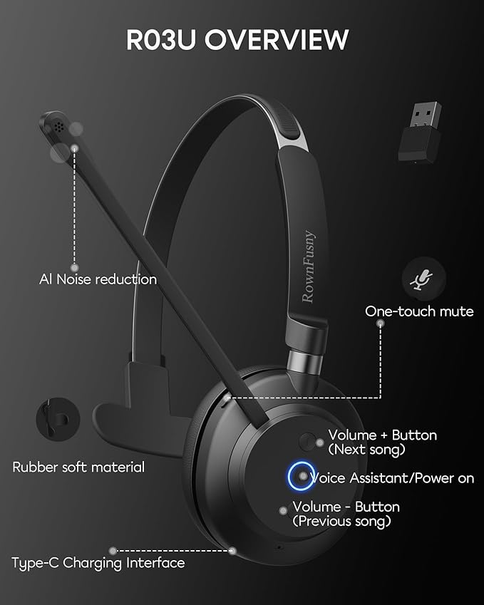 Bluetooth Headphones Wireless Headset - Image 2