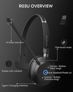 Bluetooth Headphones Wireless Headset - Image 2