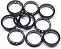 1-9/16" Black Snap-in Knockout Insulating Bushing Grommets, Plastic Cable Hole by EASYEAH