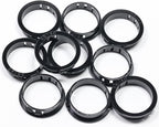 1-9/16" Black Snap-in Knockout Insulating Bushing Grommets, Plastic Cable Hole by EASYEAH