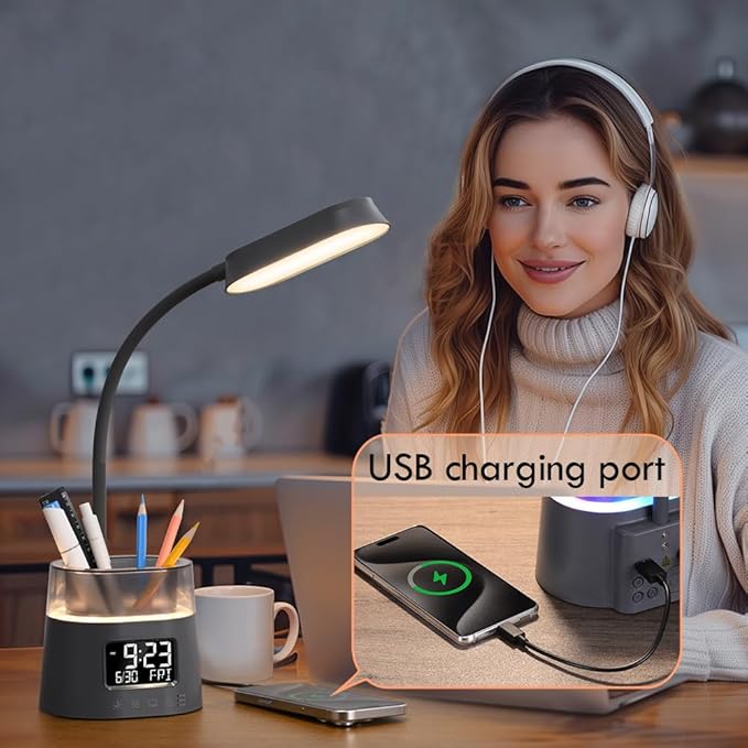 WILIT LED Desk Lamp for College Dorm Room Essentials, Students Study Lamp - Image 9