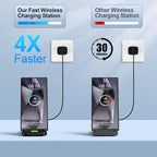 Wireless Charger Stand for Samsung Galaxy S25 Ultra Plus S24 S23 FE S22 S21 - Image 4