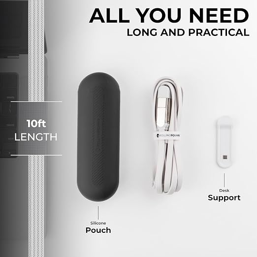 Rolling Square inCharge XL 6-in-1 Multi Charging Cable, Portable USB and USB-C - Image 4