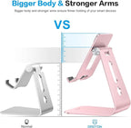 OMOTON Adjustable Tablet Stand for Desk, Upgraded Longer Arms for Greater - Image 3