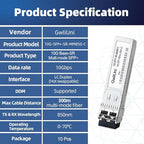10Pcs Multi-Mode 10G SFP+ Fiber Module Network Transceiver, SR MM850nm 300m - Image 7