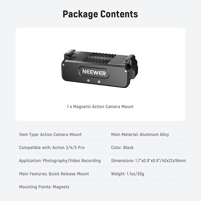 NEEWER Magnetic Mount Adapter Compatible - Image 8