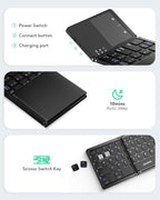 Samsers Multi-Device Foldable Bluetooth Keyboard - Image 6