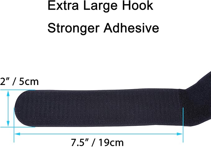 Extra Large 4 Pack 2 x 37 Inches Hook and Loop Strap, Reusable Fastening Cable - Image 7