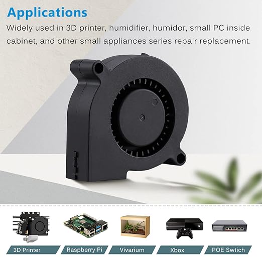 GDSTIME 50mm USB Fan, 50mm x 15mm Blower 5V DC Brushless Cooling Fan - Image 4