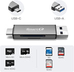 SmartQ C350 USB C sd card reader and USB 3.0 Super Speed Memory Card adapter - Image 2