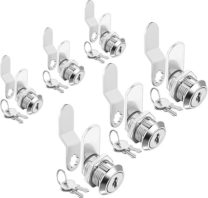 Cabinet Cam Locks Keyed Alike, 5/8'' Fits on 3/8'' Max Door Thickness, Secure by Sartatue