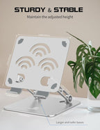Adjustable Tablet Stand for Desk, Premium Aluminum Holder for iPads, and All - Image 4