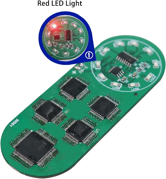 Soldering Practice Kit DIY Circular Red LED SMD Circuit Kit Learn Soldering Kit - Image 4
