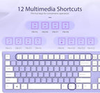 Computer Keyboard Wired, Plug Play USB Keyboard, Low Profile Chiclet Keys - Image 4