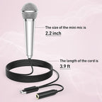 PoP voice 2PCS Mini Microphone for iPhone iPad Small ASMR Tiny Microphone for - Image 6