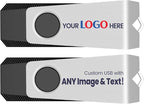 Customizable Flash Drives 256MB, Wooolken Personalized USB 2.0 Drive by WOOOLKEN