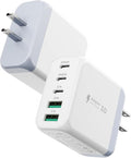 USB C Charger Block, EIZLXQ Type C Charger Fast Charging, 50W 5-Port USB Wall by EIZLXQ